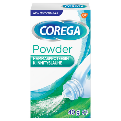 Corega Powder -hammasproteesin kiinnitysjauhe