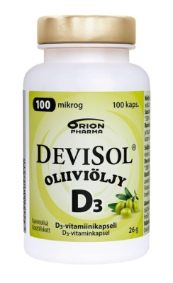 Devisol Oliiviöljy 100 µg 100 kaps.