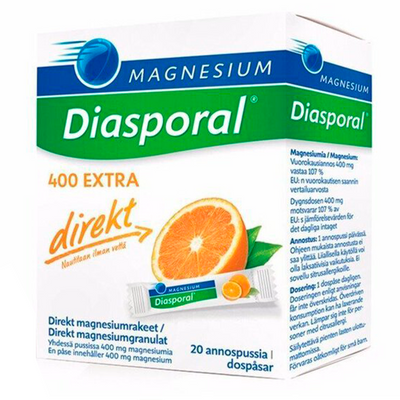Diasporal Magnesium 400 Extra Direkt annosrakeet