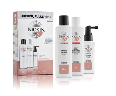 NIOXIN Trial Kit System 3  150+150+50 ml Värjätyille, lievästi ohentuneille hiuksille