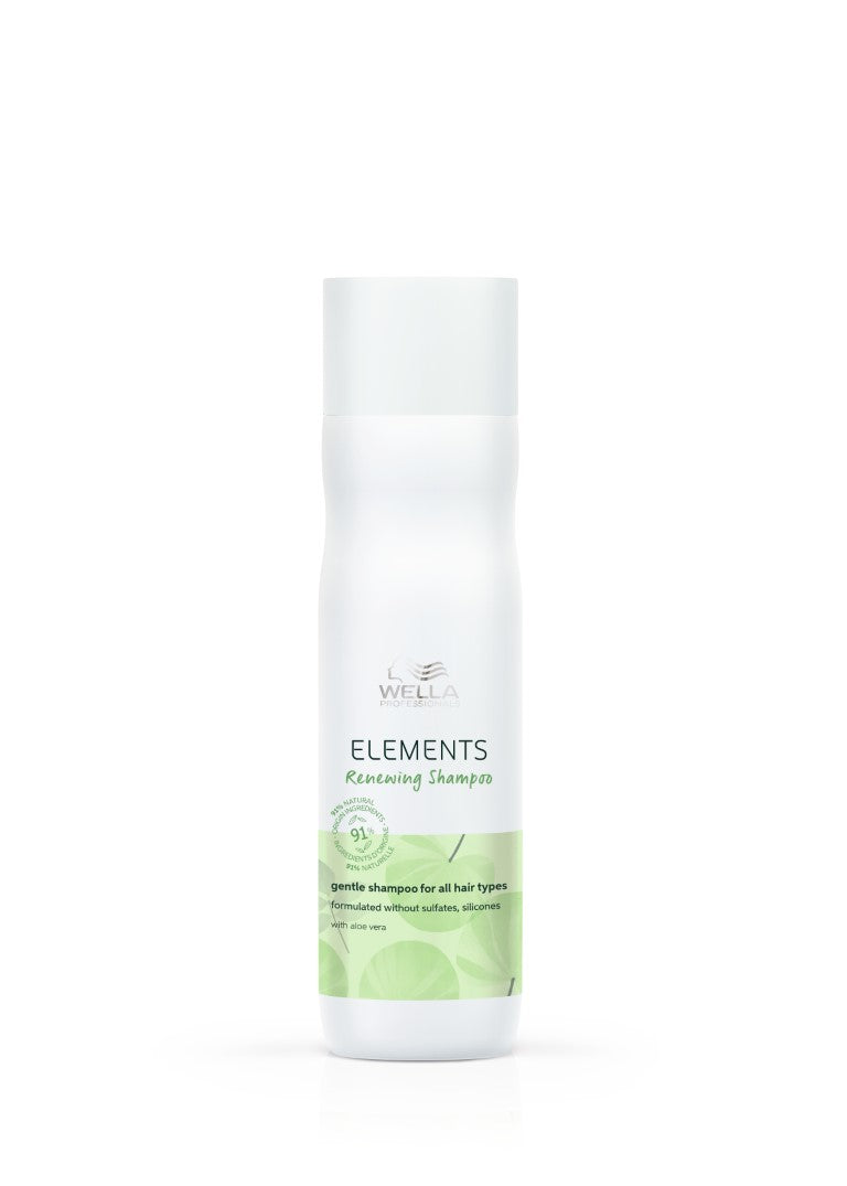 Wella Elements Renewing Shampoo 250 ml -hellävarainen shampoo kaikille hiustyypeille