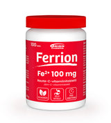 Ferrion 100 mg vahva ja pitkävaikutteinen rautavalmiste -Eri pakkauskokoja