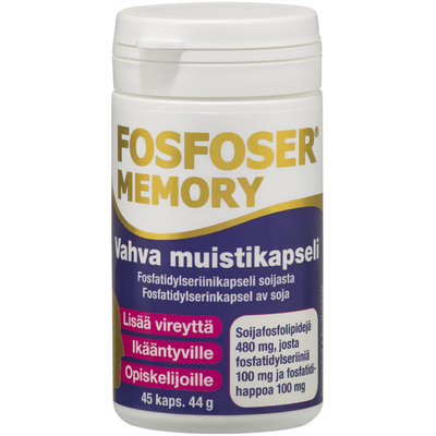 Fosfoser Memory -Vahva muistikapseli -Eri pakkauskokoja
