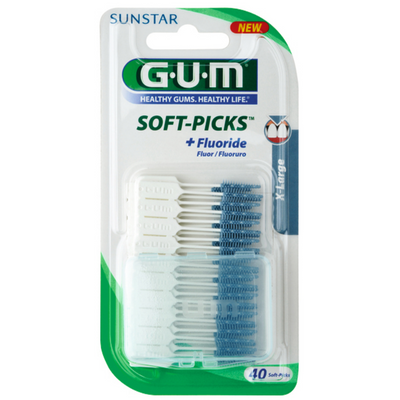 GUM Soft-Picks + fluoride harjatikku X-Large 40 kpl