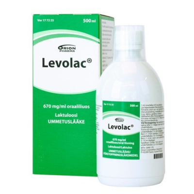 LEVOLAC 670 mg/ml ummetuslääke - eri kokoja