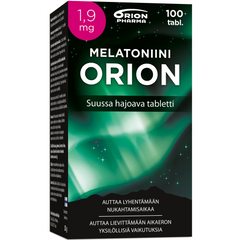 Melatoniini Orion 1,9 mg 100 suussa hajoavaa tablettia - Apteekkiplus.fi