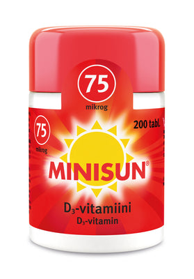 MINISUN D-VITAMIINI 75 MIKROG 200 tabl