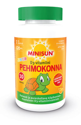 Minisun D-vitamiini Pehmokonna Junior 120 kpl