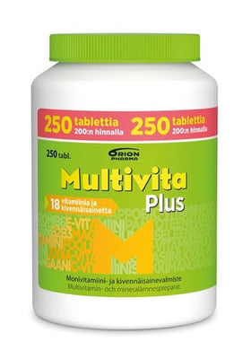 Multivita Plus - 250 tablettia KAMPANJAPAKKAUS