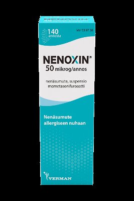 Nenoxin 50 mikrog/annos nenäsumute allergiaan 140 annosta