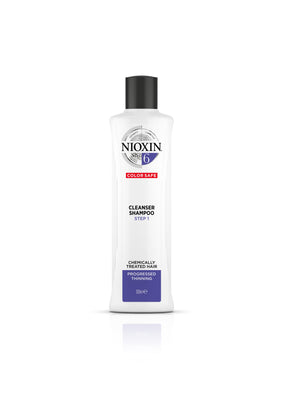 NIOXIN System 6 Cleanser -Shampoo kemiallisesti käsitellyille, selvästi ohentuineille hiuksille - Eri pakkauskokoja