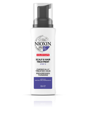 NIOXIN System 6 Scalp Treatment 100 ml -Tehohoito kemiallisesti käsitellyille, selvästi ohentuneille hiuksille