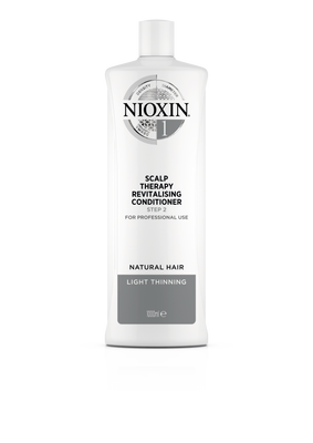 NIOXIN System 1 Scalp Revitalizer -Hoitoaine käsittelemättömille, lievästi ohentuneille hiuksille eri pakkauskokoja