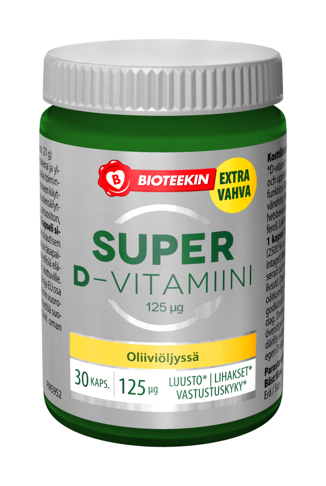 Super D-vitamiini 125 mikrog 30 kaps