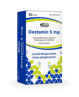 DESTAMIN 5 mg tabl, eri pakkauskokoja