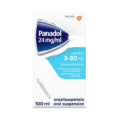 Panadol 24 mg/ml -oraaliliuos eri kokoja