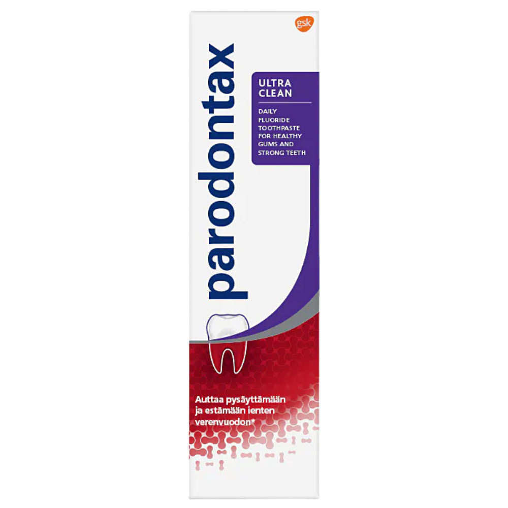Parodontax Ultra Clean -hammastahna vertavuotaville ikenille