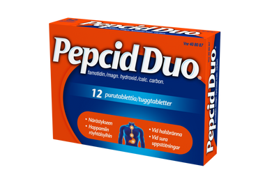 PEPCID DUO -tabletit eri kokoja