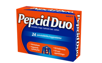 PEPCID DUO -tabletit eri kokoja