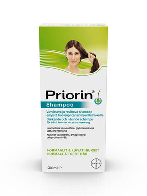 PRIORIN SHAMPOO vahvistava shampoo normaaleille ja kuiville hiuksille 200 ml