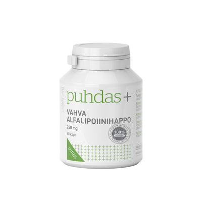 Puhdas+ Vahva alfalipoiinihappo 250 mg 60 kaps