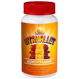 Sana-sol Vitanallet monivitamiini 120 purutablettia