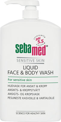 Sebamed Liquid Face & Body Wash -pesuneste 1000 ml pumppupullo