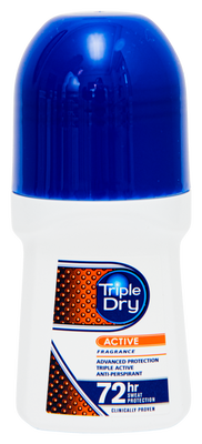 Triple Dry ACTIVE Men Roll-on antiperspirantti 50 ml