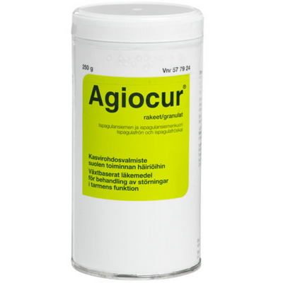 Agiocur kasvirohdosvalmiste ripulin ja ummetuksen hoitoon - eri kokoja