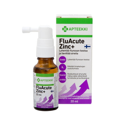 Apteekki FluAcute Zinc+ mustaherukka
