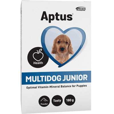 Aptus Multidog Junior 180 g kivennäisrehujauhe koiranpennulle
