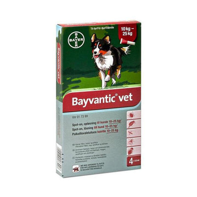 Bayvantic Vet 10-25 kg koirille - 250/1250 mg/ml