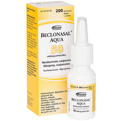 Beclonasal Aqua nenäsumute - 50 mikrog/annos