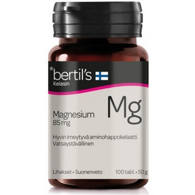 Bertil's Kelasin Magnesiumtabletti 85 mg