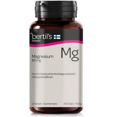 Bertil's Kelasin Magnesiumtabletti 85 mg