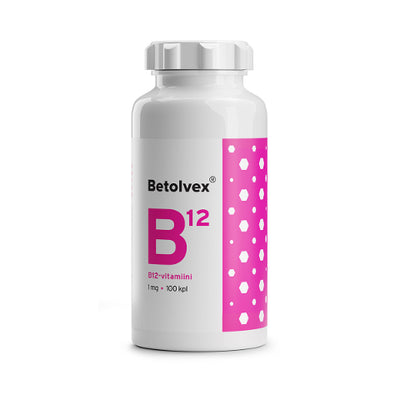 Betolvex 1 mg B12-vitamiini -eri kokoja