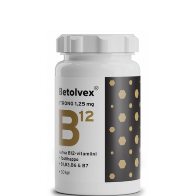 Betolvex Strong 1,25 mg B12-vitamiini - eri kokoja