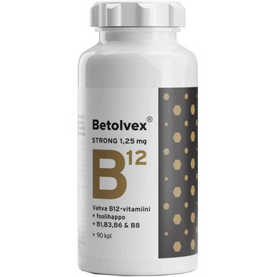 Betolvex Strong 1,25 mg B12-vitamiini - eri kokoja