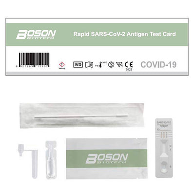 Boson SARS-COV-2-ANTIGEENIPIKATESTI itsetestaukseen 1 kpl huom päiväys 31.12.2023