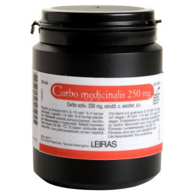 Carbo Medicinalis 250 mg tabletti