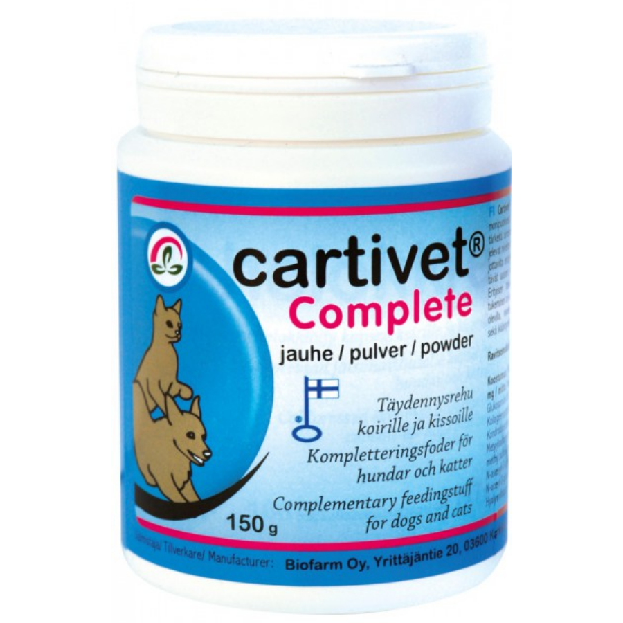 AIKA Cartivet Complete -nivelten hyvinvointiin kissoille ja koirille Eri kokoja