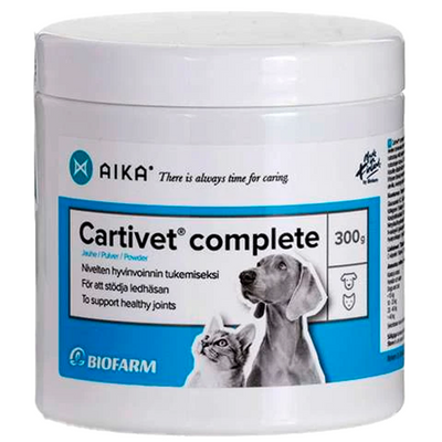 AIKA Cartivet Complete -nivelten hyvinvointiin kissoille ja koirille Eri kokoja