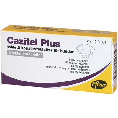 Cazitel Plus 50 mg/144 mg/150 mg tabletti Koiralle