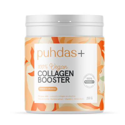 Puhdas+ Collagen Booster 100% vegan, Mango&Appelsiini Eri kokoja