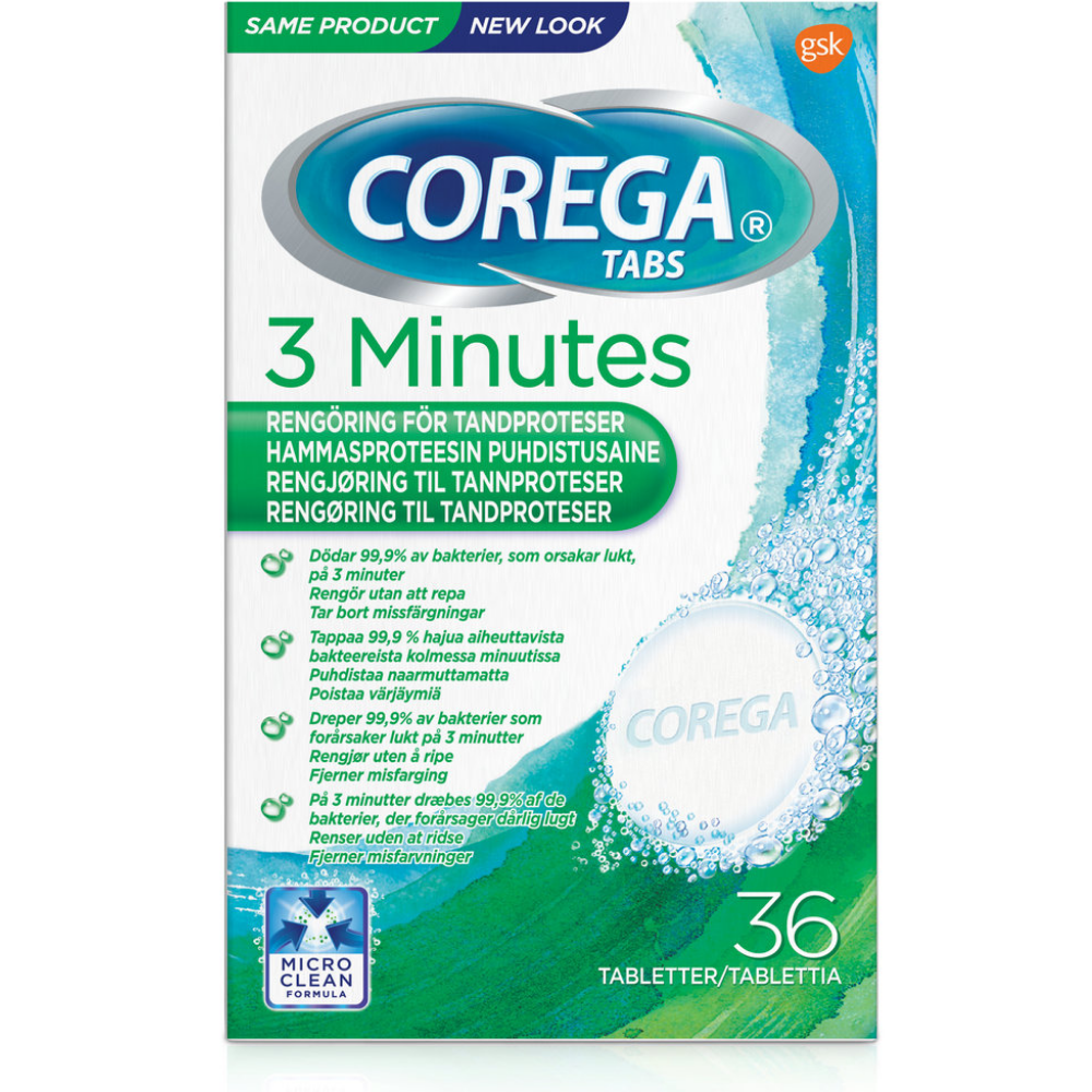 Corega Tabs 3 Minutes