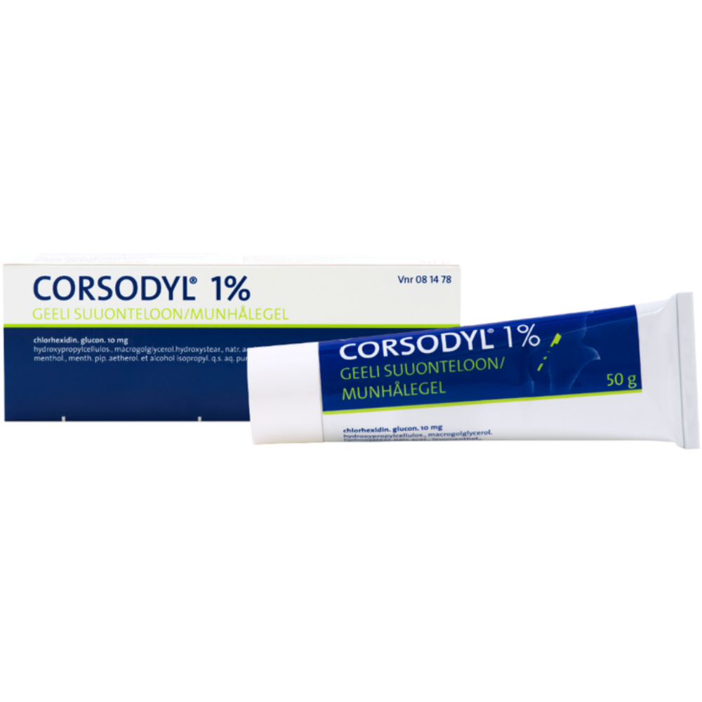 Corsodyl 1 % -geeli