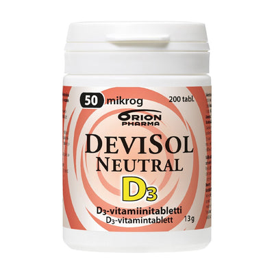 DeviSol Neutral 50 mikrog 200 tablettia