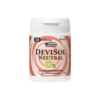 DeviSol Neutral 50 mikrog 200 tablettia