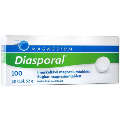 Diasporal magnesium 100 imeskelytabletti