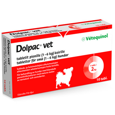 Dolpac Vet tabletit pienille koirille - 40,06/9,99/10 mg